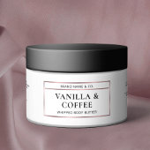 Elegante Rose Gold Body Butter Jar Wrapper Label Wasserflaschenetikett