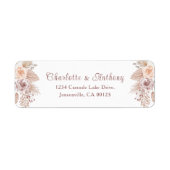 Elegante Rose Gold Boho Script Wedding (Vorne)