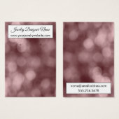 Elegante Rose Gold Bokeh Earring Display (Vorne & Hinten)