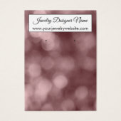 Elegante Rose Gold Bokeh Earring Display (Vorderseite)