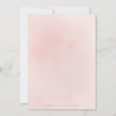 Elegante Rose Gold botanische Probe Abendessen Einladung (Rückseite)