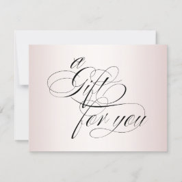 Elegante Rose Gold Calligrafy Gift Certificate