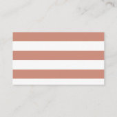 Elegante Rose Gold Calligraphy Wedding Online UAWG Visitenkarte (Rückseite)