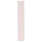 Elegante Rose Gold Checkered Kariert Table Runner Großer Tischläufer (Vorderseite)