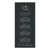 Elegante Rose Gold Conch Muschel | Preise/Dienstle Werbekarte (Vorne)