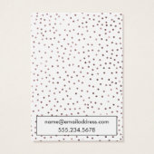 Elegante Rose Gold Confetti Earring Holder Display (Rückseite)