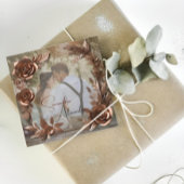 Elegante Rose Gold Custom Foto Luxuriöse Hochzeit Einladung