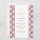 Elegante Rose Gold Diamant getanzte Virtual Weddin Einladung (Vorderseite)