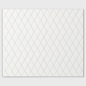 Elegante Rose Gold Diamond Muster Geschenkpapier (Flach)