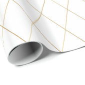 Elegante Rose Gold Diamond Muster Geschenkpapier (Rolleneckpunkt)