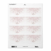 Elegante Rose Gold Dots Mandala (Vorne)