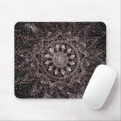 Elegante Rose Gold Dots Mandala Marmor Mousepad (Mit Mouse)