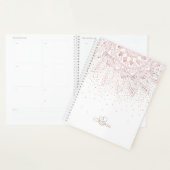 Elegante Rose Gold Dots Mandala Planer (Anzeige)
