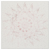 Elegante Rose Gold Dots Mandala Stoff (Muster)