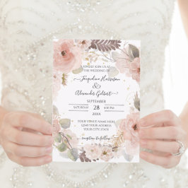 Elegante Rose Gold Eukalyptus Leaf Grüne