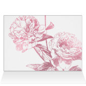 Elegante Rose Gold Floral Wedding Vielen Dank (Innenansicht Horizontal (Oben))