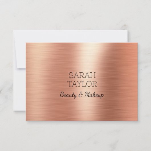 Elegante Rose Gold Foil Black Geschenk Zertifikat (Vorderseite)