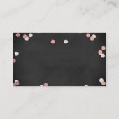 Elegante Rose Gold Foil Geschenk-Registrierung Hoc Begleitkarte (Rückseite)