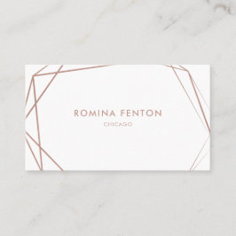 Elegante Rose Gold Foil Rahmen Moderne Berufliche Visitenkarte