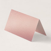 Elegante Rose Gold Foil Script Foto Danke Karte (Rückseite)