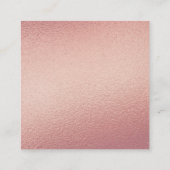 Elegante Rose Gold Foil Script Foto UAWG Begleitkarte (Rückseite)
