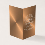 Elegante Rose Gold Foto Weihnachtskarten Visitenkarten (Vorderseite)