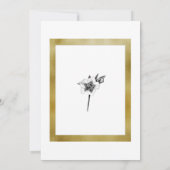 Elegante Rose Gold Frame Weihnachtszeit Einladung (Rückseite)