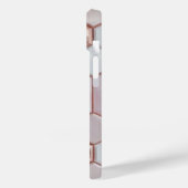 Elegante Rose Gold Geometric iPhone 16 Plus Fall Case-Mate iPhone Hülle (Rückseite / Links)