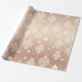 Elegante Rose Gold Geschenkpapier (Ungerollt)