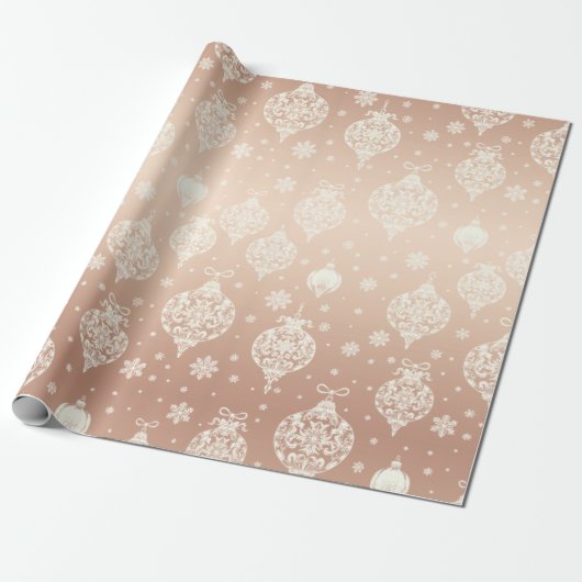 Elegante Rose Gold Geschenkpapier (Ungerollt)