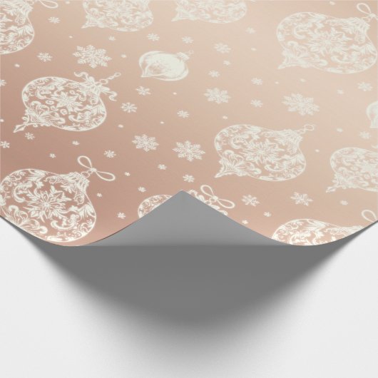 Elegante Rose Gold Geschenkpapier (Ecke)
