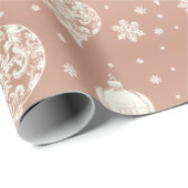 Elegante Rose Gold Geschenkpapier (Rolleneckpunkt)