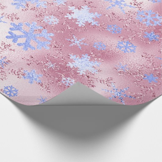 Elegante Rose Gold Geschenkpapier (Ecke)