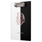 Elegante Rose Gold geteilte, benutzerdefinierte Mo Klemmbrett (Links)