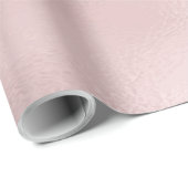 Elegante Rose Gold Glas Texture Design Geschenkpapier (Rolleneckpunkt)