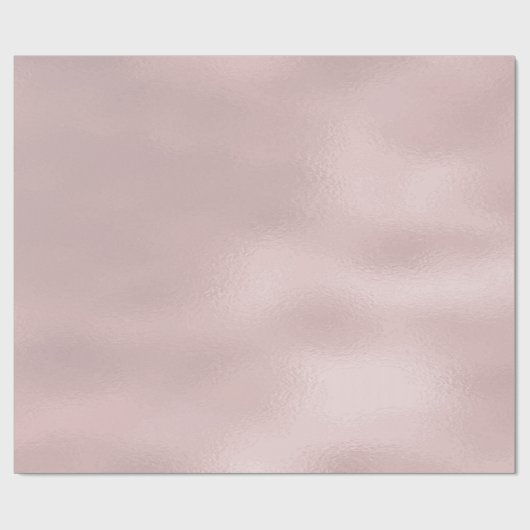 Elegante Rose Gold Glas Texture Design Geschenkpapier (Flach)