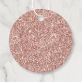 Elegante Rose Gold Glitzer Bestätigung oder Taufe Geschenkanhänger (Rückseite)