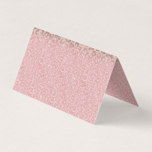 Elegante Rose Gold Glitzer Black Leopard Print Visitenkarten (Rückseite)