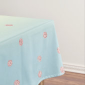 Elegante Rose Gold Glitzer Confetti Dots Gradiente Tischdecke (Beispiel)