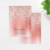 Elegante Rose Gold Glitzer Earring Display Card (Schreibtisch)