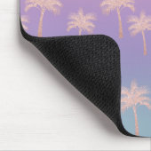 Elegante Rose Gold Glitzer Gradient Palm Muster Mousepad (Ecke)