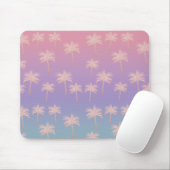 Elegante Rose Gold Glitzer Gradient Palm Muster Mousepad (Mit Mouse)