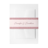 Elegante Rose Gold Glitzer Handwriting Script Name Einladungsbanderole (Vorderseite Beispiel)