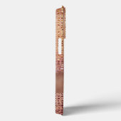 Elegante Rose Gold Glitzer Jewels Burgundy Script Case-Mate iPhone Hülle (Rückseite / Rechts)