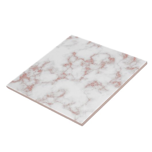 Elegante Rose Gold Glitzer Keramik Tile Fliese (Seite)