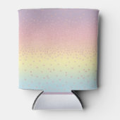 Elegante Rose Gold Glitzer Konfetti Dots Gradient Dosenkühler (Vorderseite)