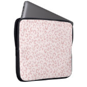 Elegante Rose Gold Glitzer Leopard Tierwerbung Laptopschutzhülle (Vorne Rechts)