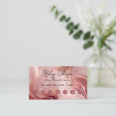 Elegante Rose Gold Glitzer Loyalität Karte (Stehend Vorderseite)