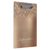 Elegante Rose Gold Glitzer Make-up & haar Klemmbrett (Rechts)