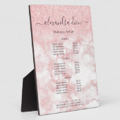 Elegante Rose Gold Glitzer Makeup Artists Fotoplatte (Seite)